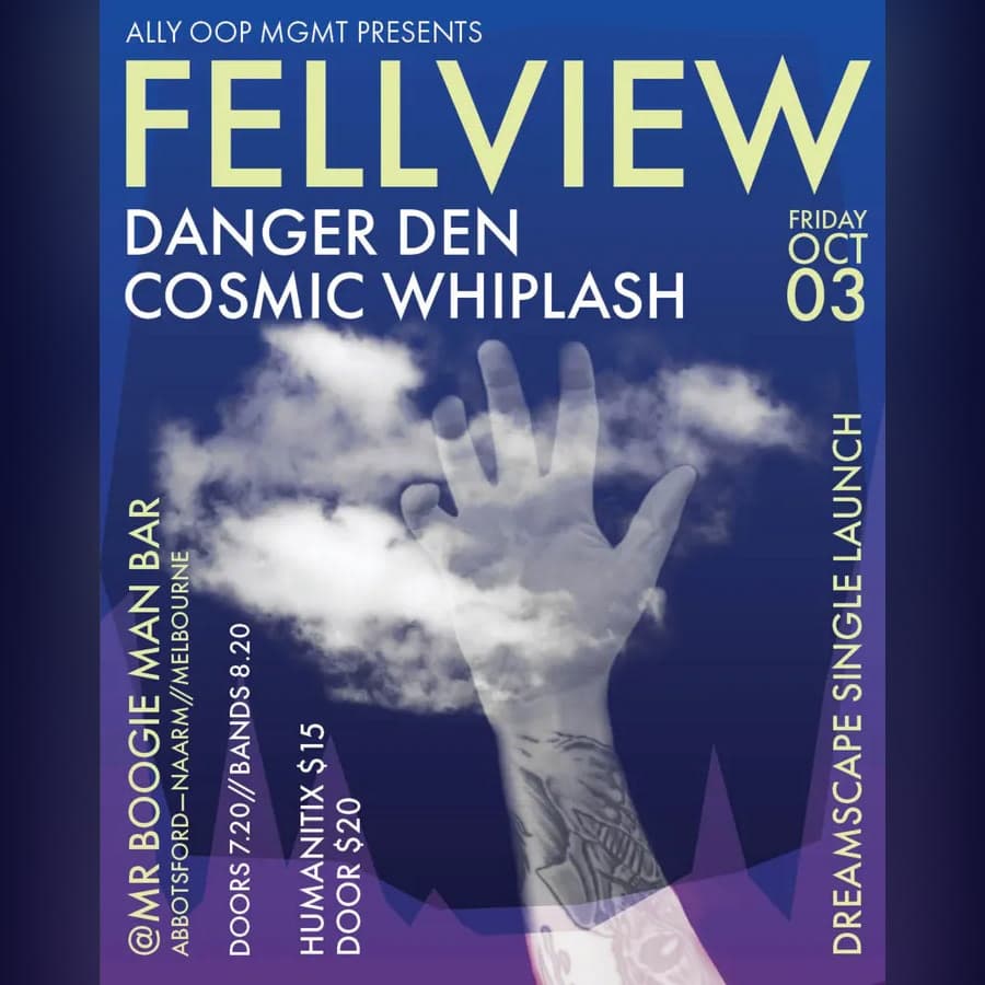 Fellview Single Launch gig poster