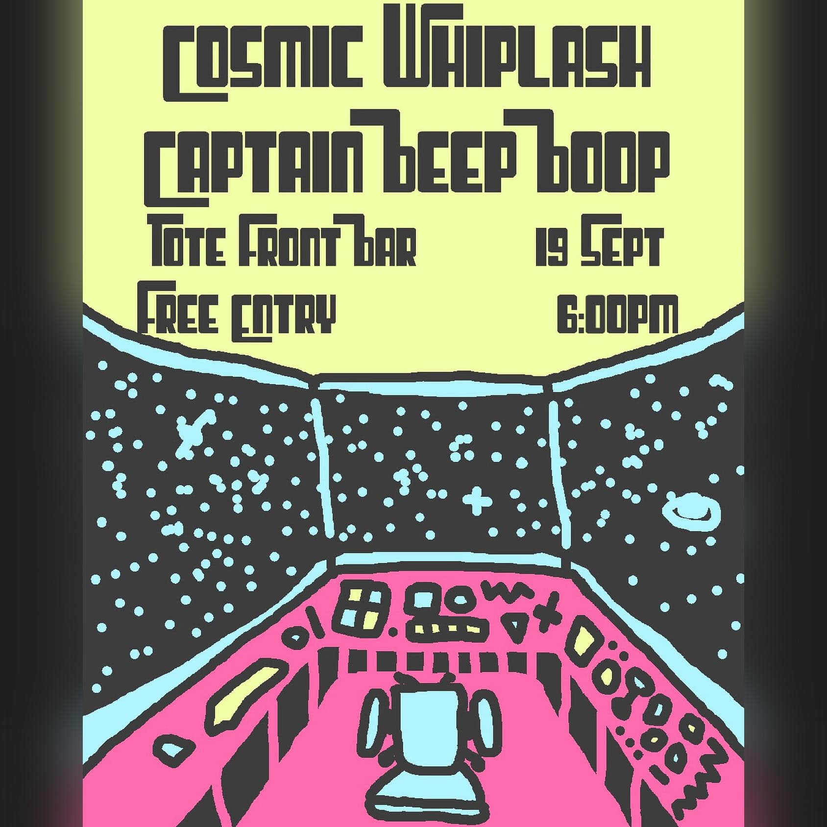 Captain Beep-Boop gig poster